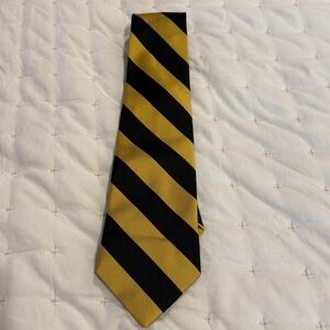 Bocara Gold and Black 100% Silk Tie